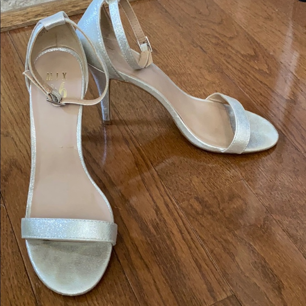 Silver Strap Heel